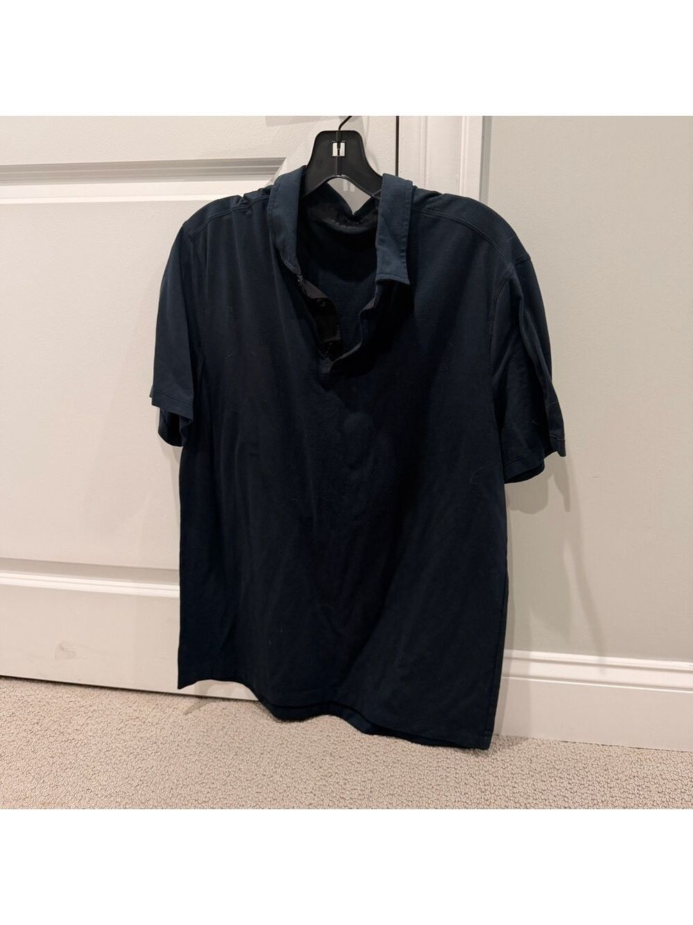 Lululemon Athletica Deep Blue Polo Shirt